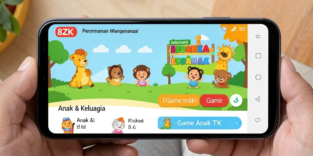 Tampilan berwarna-warni dan antarmuka ramah anak dari 8ZK.