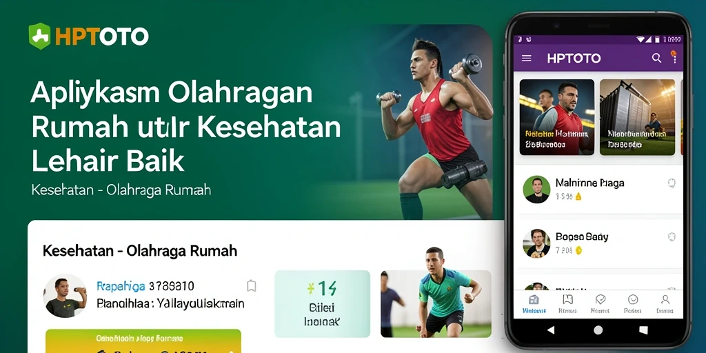 Antarmuka sederhana dan fungsional HPTOTO dengan berbagai latihan olahraga.