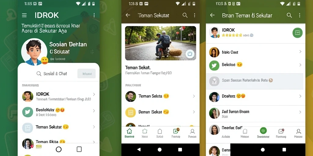 Antarmuka IDROK yang menarik dan mudah digunakan.