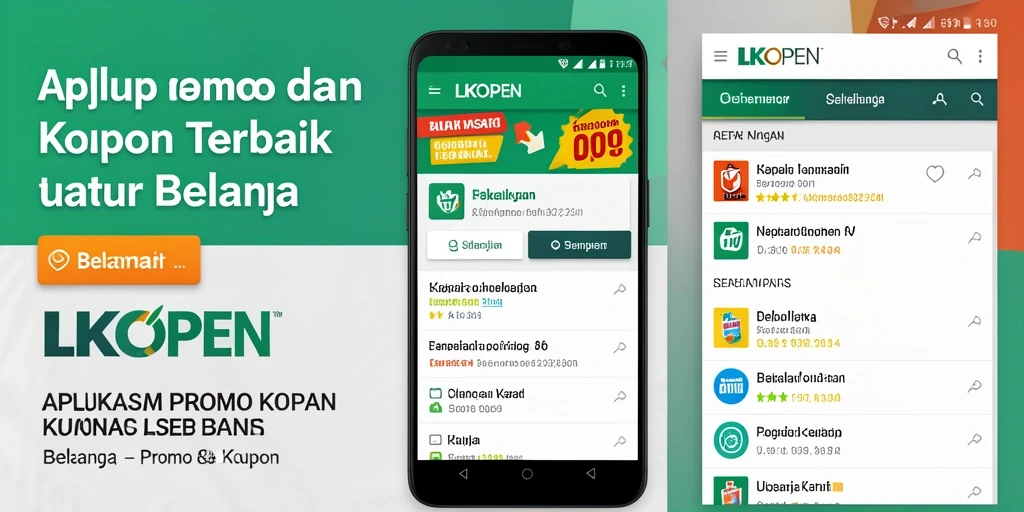 Tampilan antarmuka LKOPEN dengan berbagai promo dan kupon menarik.