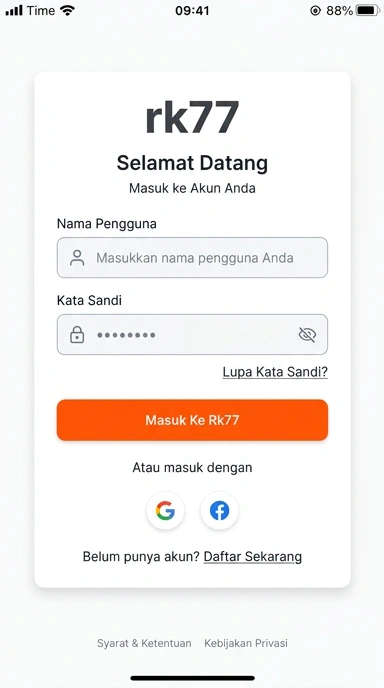 Cara Masuk Akun rk77 di Android Indonesia